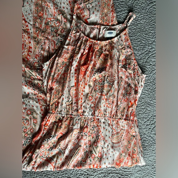 Free add on: Coral and Olive Floral Maxidress Old Navy size S - Picture 2 of 4